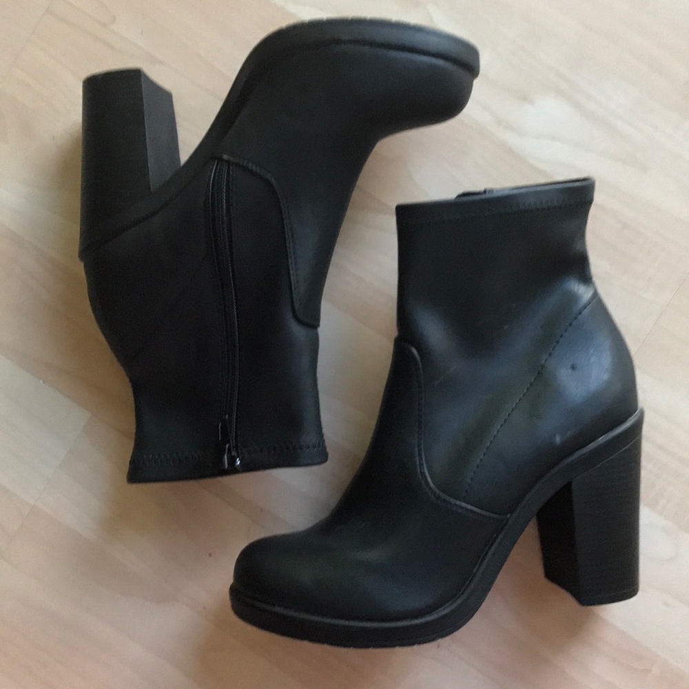 Black Heeled Booties